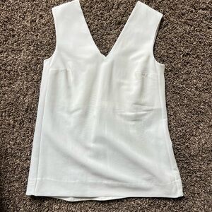COS White Sleeveless Fitted Blouse